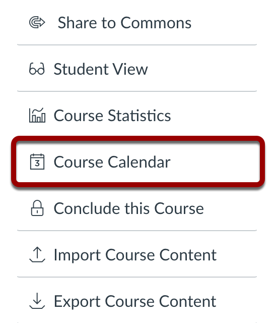 Click Course Calendar