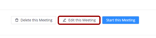 Click on Edit this meeting