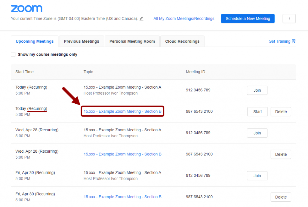 How to Edit or Delete a Zoom Meeting in Your Canvas Course MIT Sloan