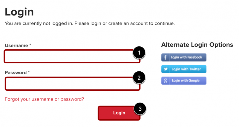 Enter your Infinite Connection Username and Password and Click Login
