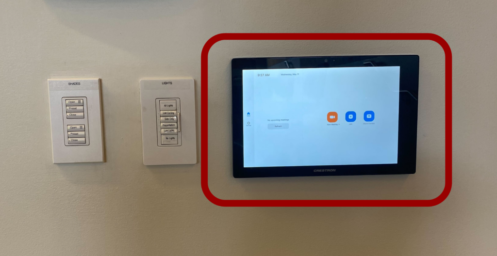 Photo of Zoom Panel in Classroom