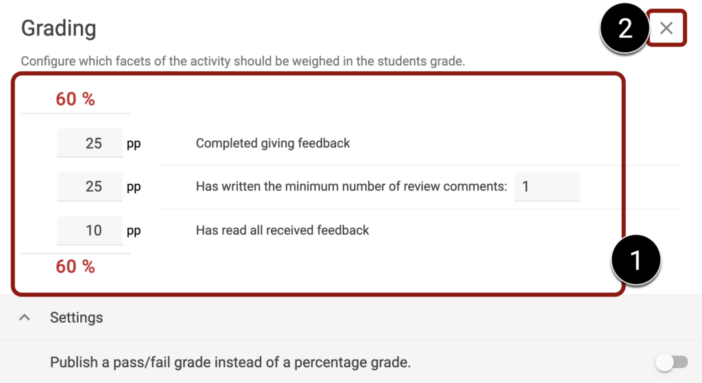 how to create peer review assignment