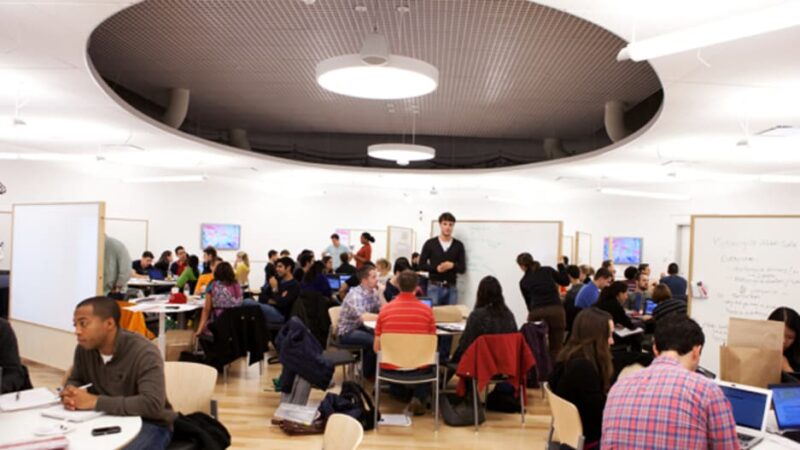 Photograph of a collaborative learning space