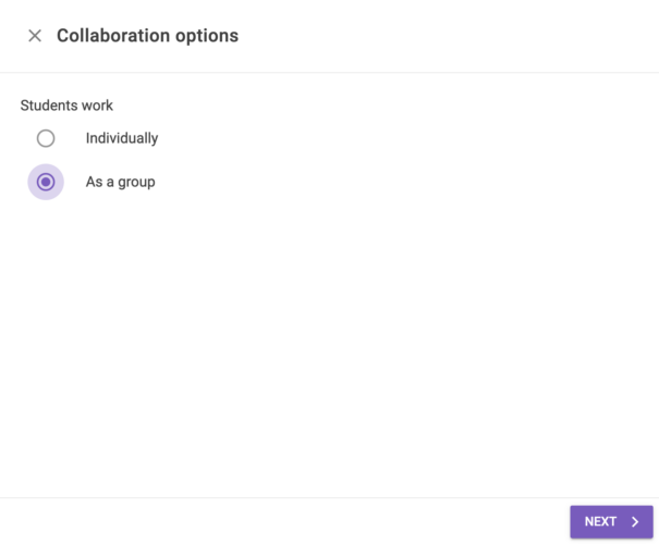 Select Collaboration Options