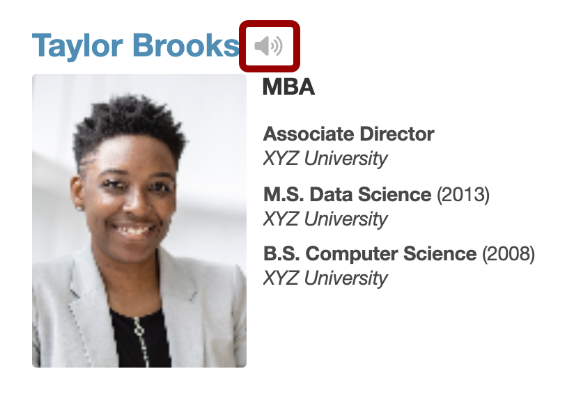 How to Play a Name Pronunciation Recording in Canvas MIT Sloan