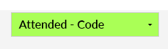Screenshot of Attended - Code status