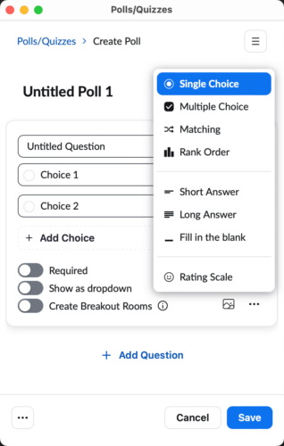 Poll Everywhere Zoom App