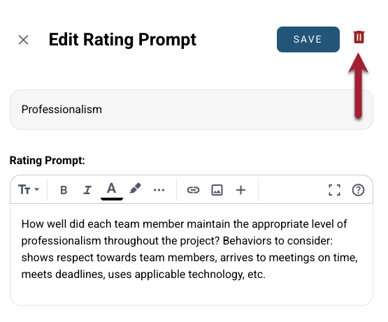 Screenshot of Trash icon