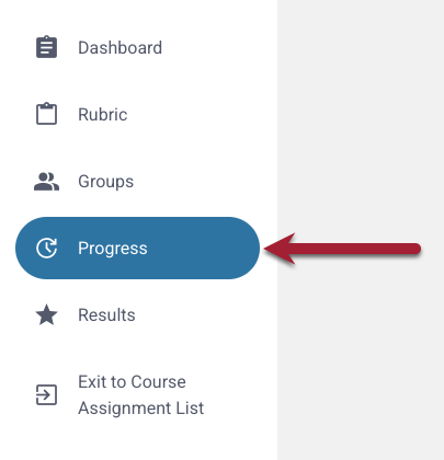 Screenshot of Progress button