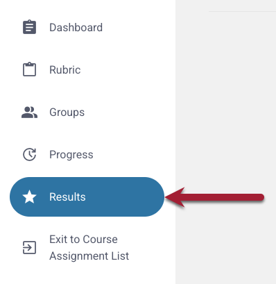 Screenshot of Results button