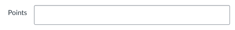Screenshot of Points textbox